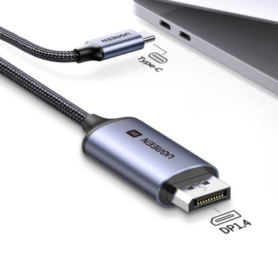 Кабель USB 3.1 Type-C на DisplayPort, 1m, 8K@60Hz Ugreen 25157