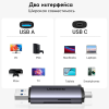 Картридер USB-C/USB-A Ugreen 50706, CM185 USB-C/USB-A